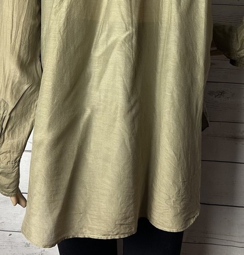 Denim & Supply Ralph Lauren Bluse mittelweich braun Baumwolle Seidenmischung Hemd - Bild 11 von 12