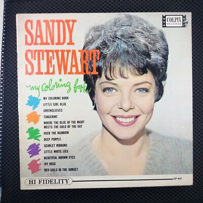 JACKET ONLY NO ALBUM Sandy Stewart    My Coloring Book