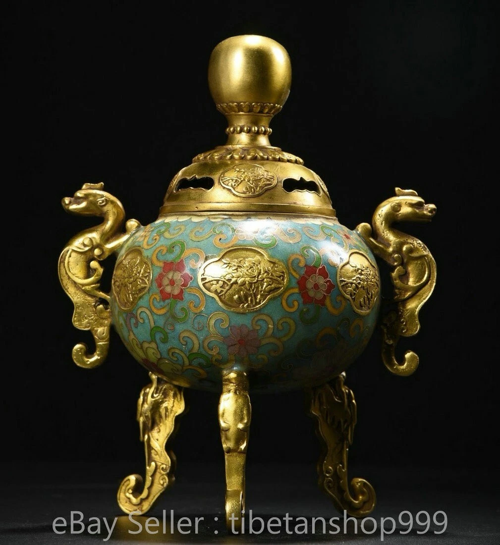 景泰蓝香炉| eBay