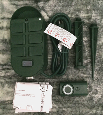 Outdoor Timer With Remote Control Woods 6-Outlet Yard Stake Timer With ...