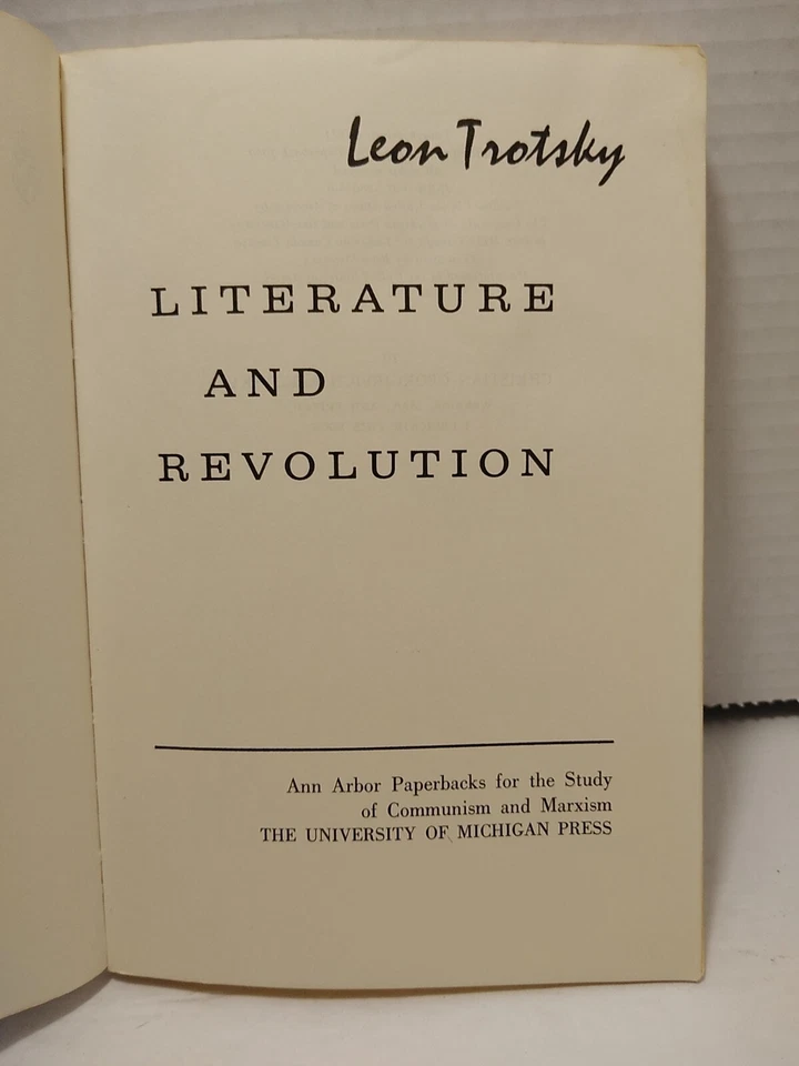 LEON TROTSKY - LITERATURE & REVOLUTION - 1971 - Trade Paperback - Image 3 of 4