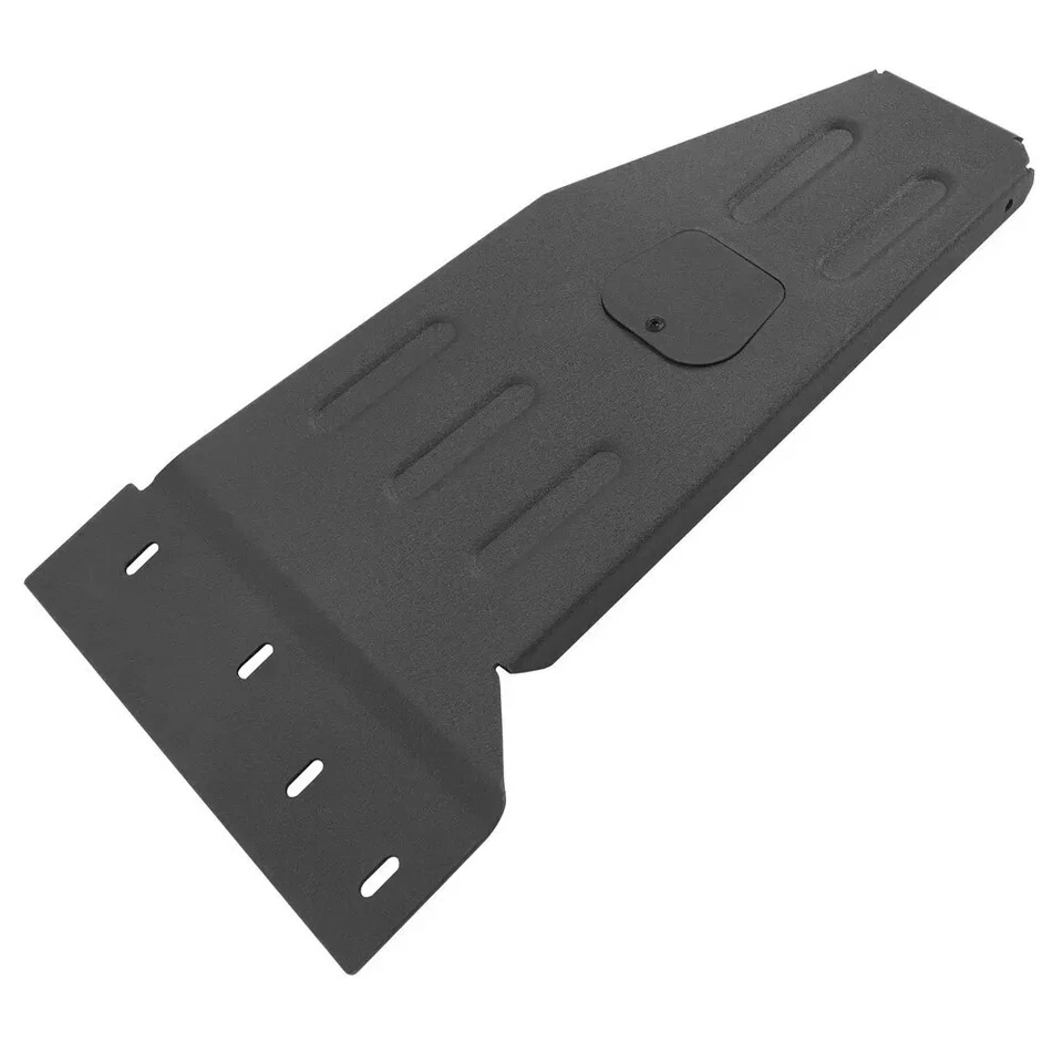 Placa de deslizamiento de transmisión de motor negra para Jeep Wrangler JK 07-2018 con recubrimiento en polvo Foto 2 de 4