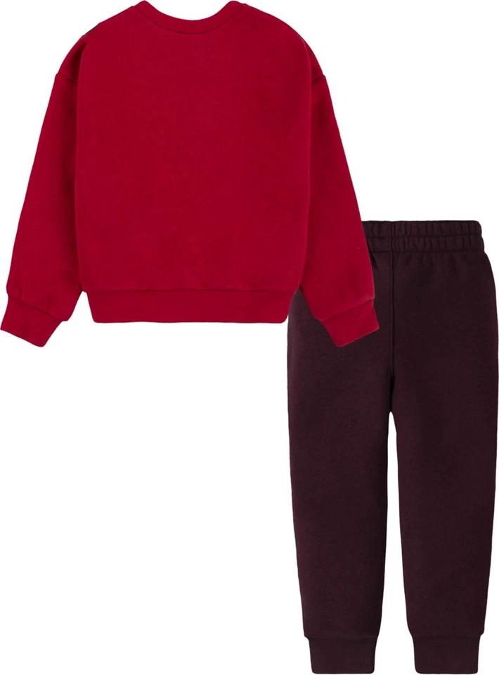 Tuta Nike Bambino Girocollo Rossa e Bordeaux Felpata Da 1 a 7 anni 66K238-R5Y - Immagine 4 di 4