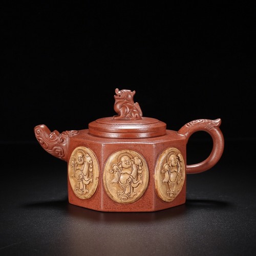 Chinese Rare collection Old Yixing Zisha Clay Handmade Exquisite Teapot 70110