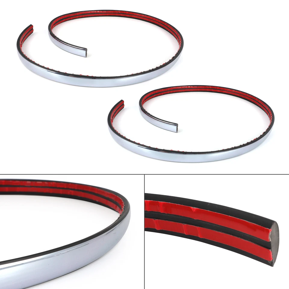 Pair For 1998-2011 Mercury Grand Marquis Rear Bumper Moldings Trims F8MZ17C830AA Foto 4 de 4