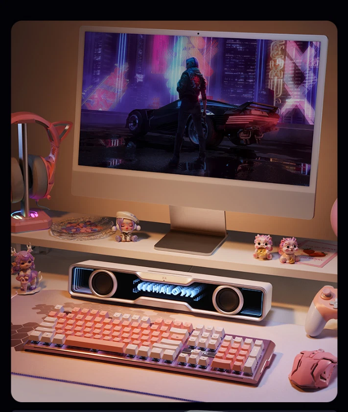 EDIFIER Desktop esports speaker RGB Halo SoundBar EDF286008 New One In Box - Image 4 of 4