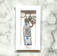 Christian Dior Novelty Charm Key chain strap Star BOX blue pink