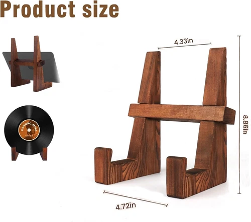 Cookbook Stand for Kitchen - 8.8 inch Wooden Cookbook Holder for Kitchen Counter - Picture 6 of 6