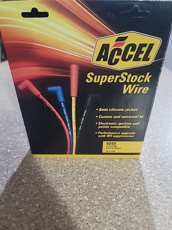 Conjunto de fios vela de ignição ACCEL 4049 ajuste personalizado super estoque - Imagem 2 de 2