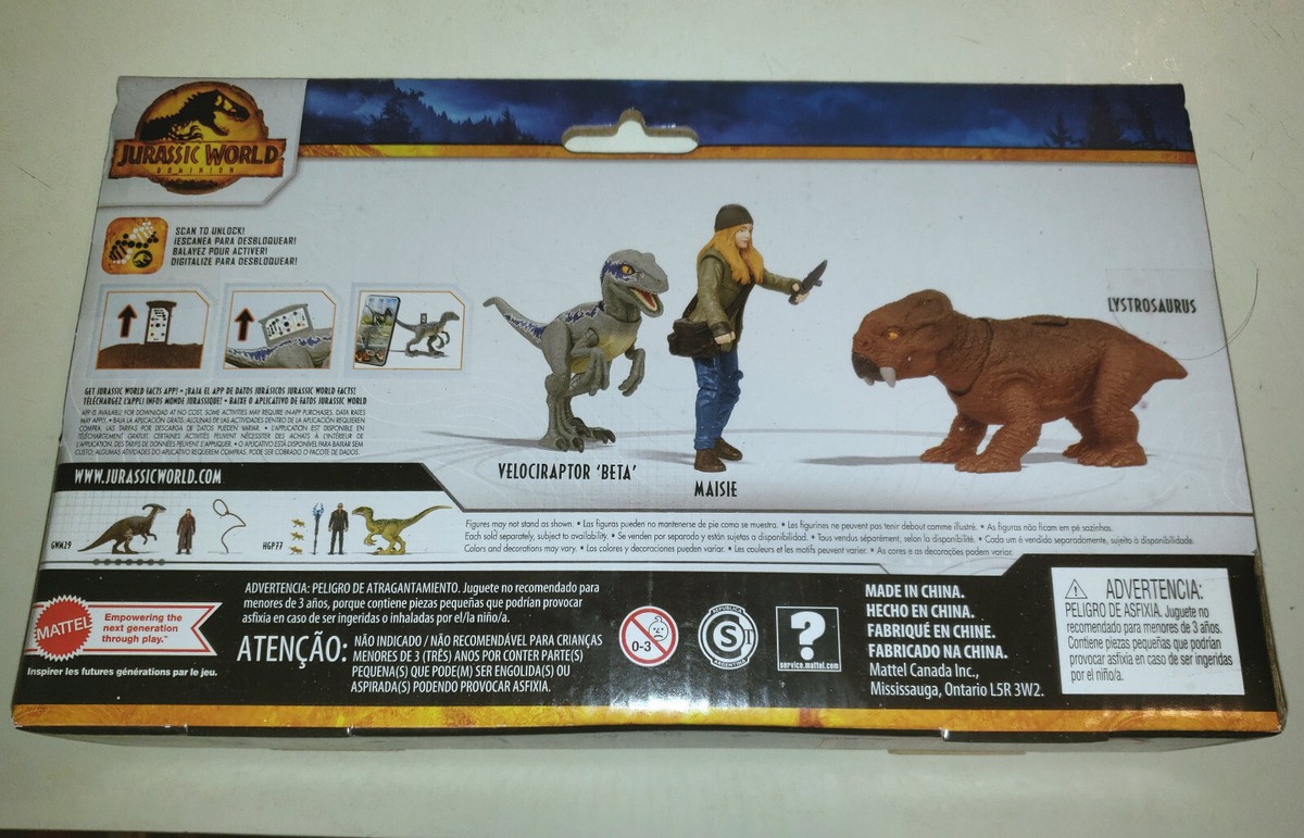Jurassic World Dominion Maisie & Velociraptor Beta Mattel