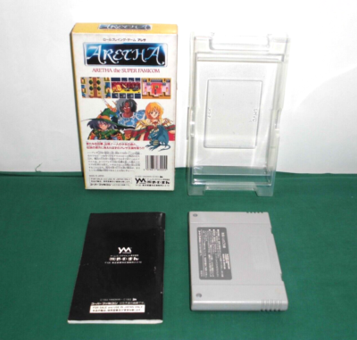SNES -- ARETHA -- Boxed. Can Save data! Super famicom. JAPAN GAME