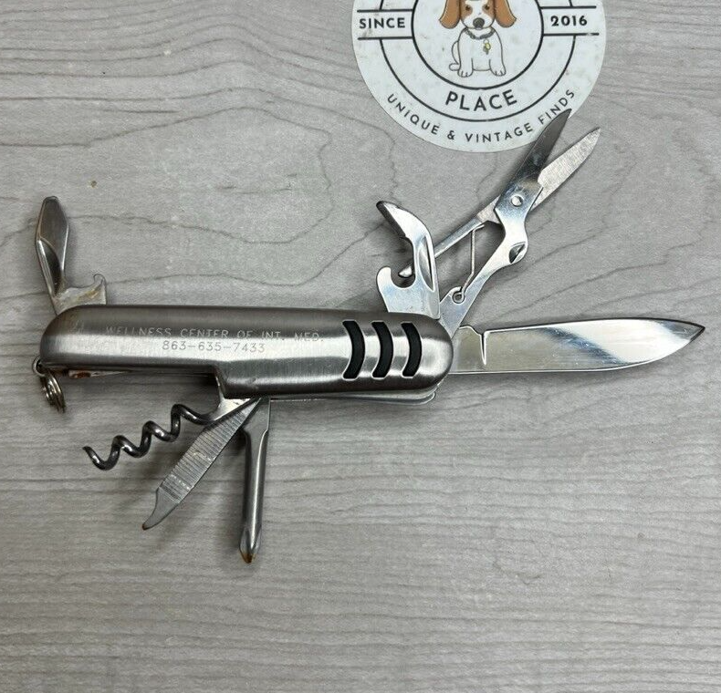 Stainless Multi Tool Pocket Knife Promo Item for Florida Wellness Center