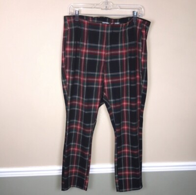 Old Navy Women’s Extra High-Rise Polished Pixie Skinny Plaid Pants Sz 14 