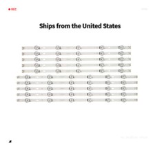 10pcs LED Strips for LG 55LF6000 55LB5900 55LB561V 55LF5950 55LB6300 55LB5550