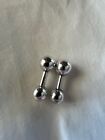 Silver Barbell Cufflinks Tiffany & Co. Sterling