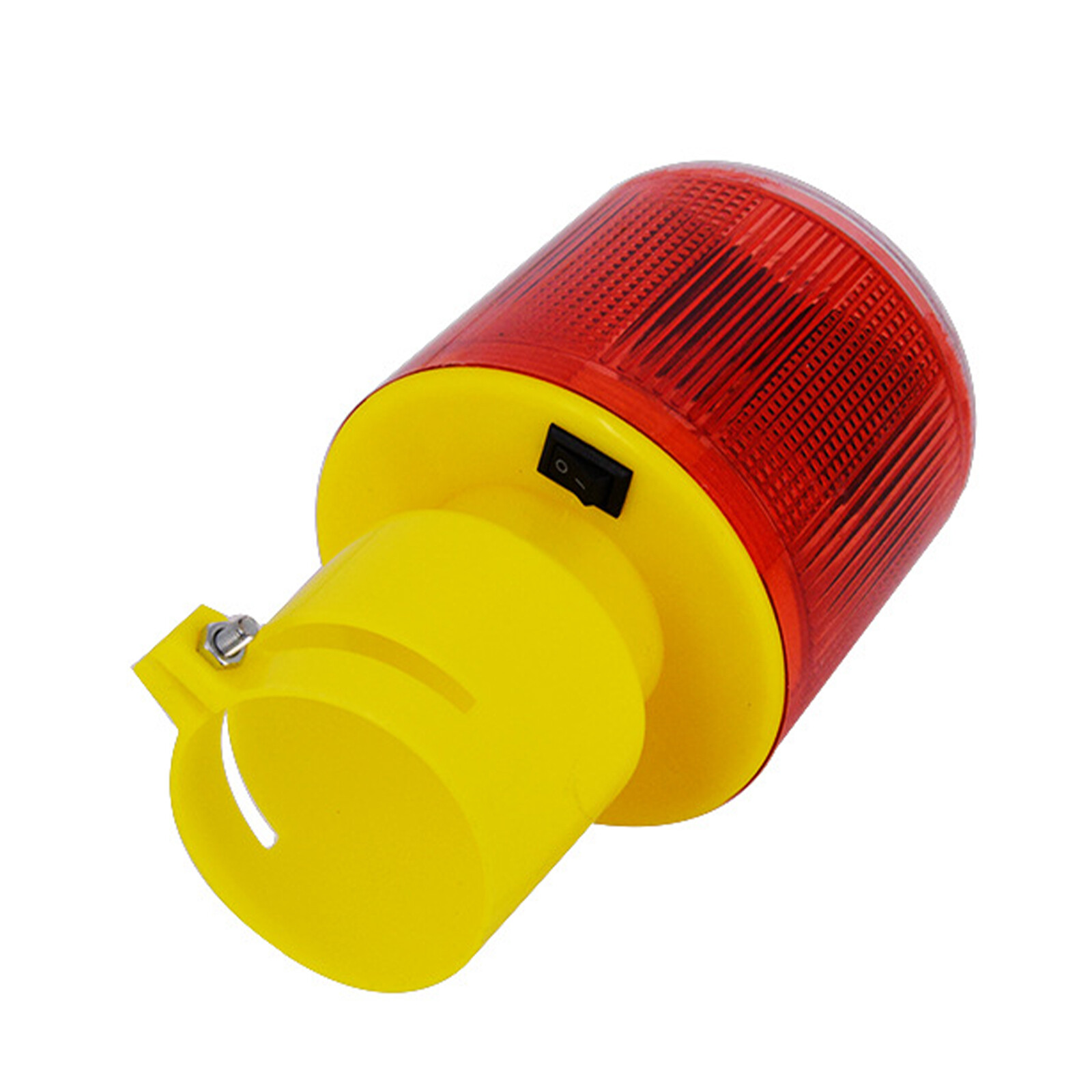 Up To 500-1000M Range LED Solar Strobe Warning Light Traffic Signal Beacon Lamp