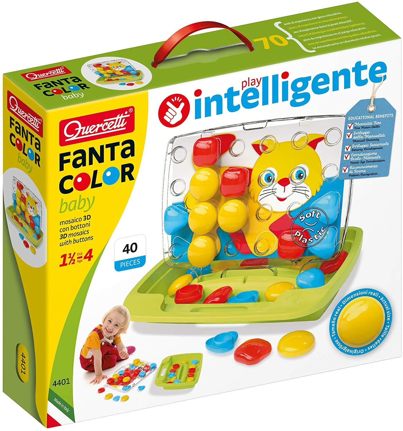 Mosaïque Fanta Color Baby 40 pièces pour stimuler l'éveil des enfants qui s'ennuient vite