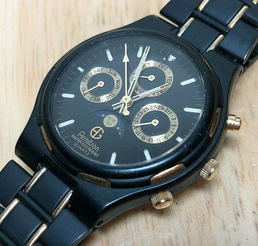 armitron moon phase watch