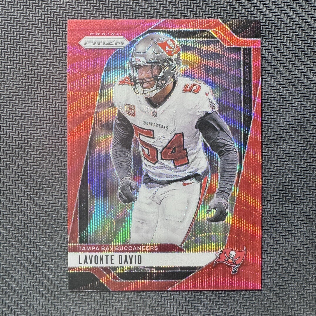 LAVONTE DAVID 2024 Panini Prizm Football Red Wave /149 #272 Buccaneers -HD