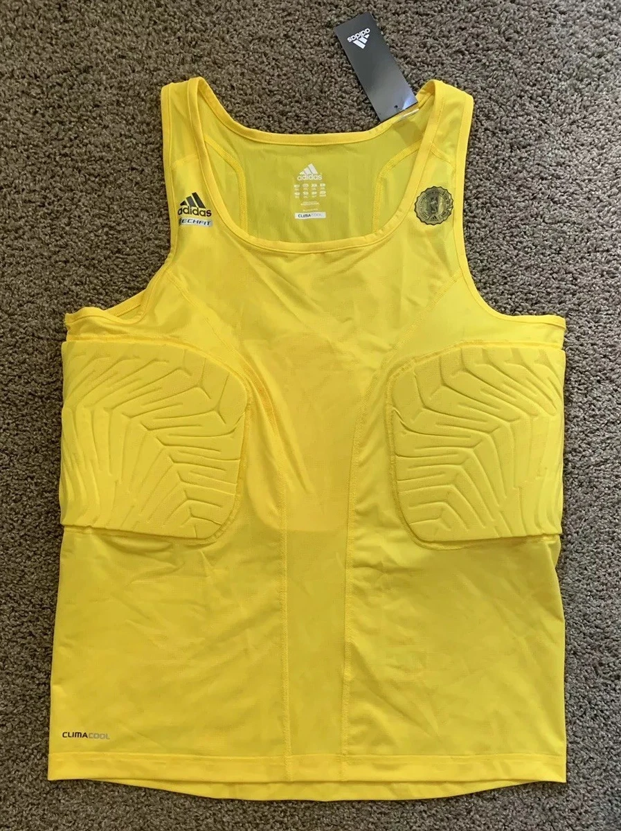 Adidas NBA ClimaCool Techfit Padded Basketball Compression Tank Top 2XL  Yellow