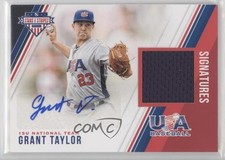 2018 USA Baseball Stars & Stripes and Material Signatures Grant Taylor Auto h3a