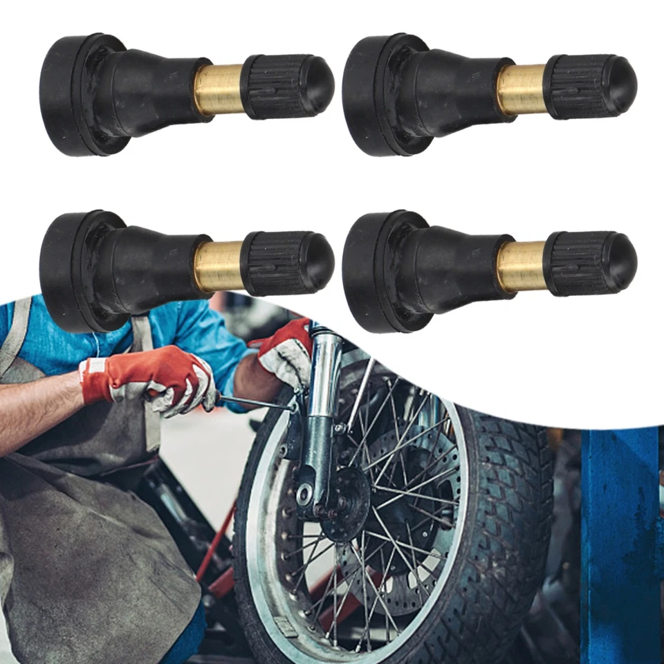 Practical To Use Tire Valve Stem Black + Gold 45 X 18.5mm High Pressure - Image 4 of 4