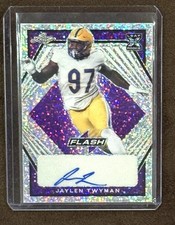 2021 Leaf Flash Rookie Jaylen Twyman Auto #32/50 Pittsburgh Panthers  Pitt RC