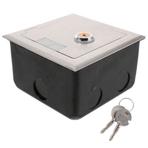 Recessed Floor Socket Box - Protective Waterproof Stainless Steel Enclosure - Picture 12 of 12