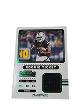 🔥2022 Panini Contenders - Rookie Ticket Swatches Zamir White #RTS-ZWH (MEM, RC)