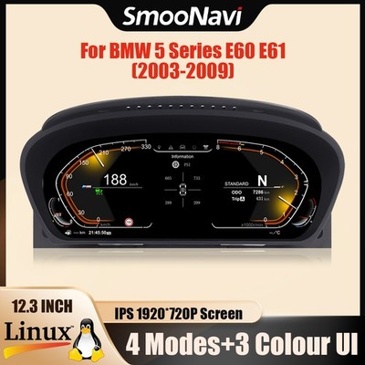 12,3'' LCD Digitales Tacho Kombiinstrument 7-UI Für BMW 5er E60 E61 X5 E70 X6 E71