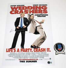 VINCE VAUGHN SIGNED 'WEDDING CRASHERS' 12x18 MOVIE POSTER BECKETT COA AUTOGRAPH