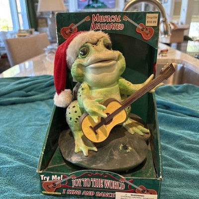 DanDee Animated Frog Joy To The World  Dancing Singing Dan-Dee Christmas working