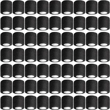 64 Pack Black Athletic Tape,2 Inch x 5 Yard Self Adherent Cohesive Wrap Banda...