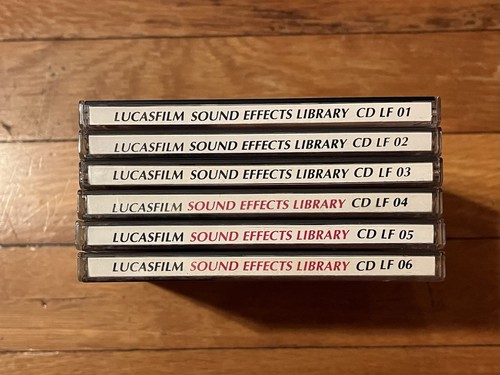 VINTAGE Official Lucasfilm Sound Effects Library CD Set 1990 - Picture 3 of 3