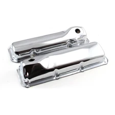 1970-82 FORD MERCURY 351C 400 CLEVELAND CHROME STEEL VALVE COVERS SET