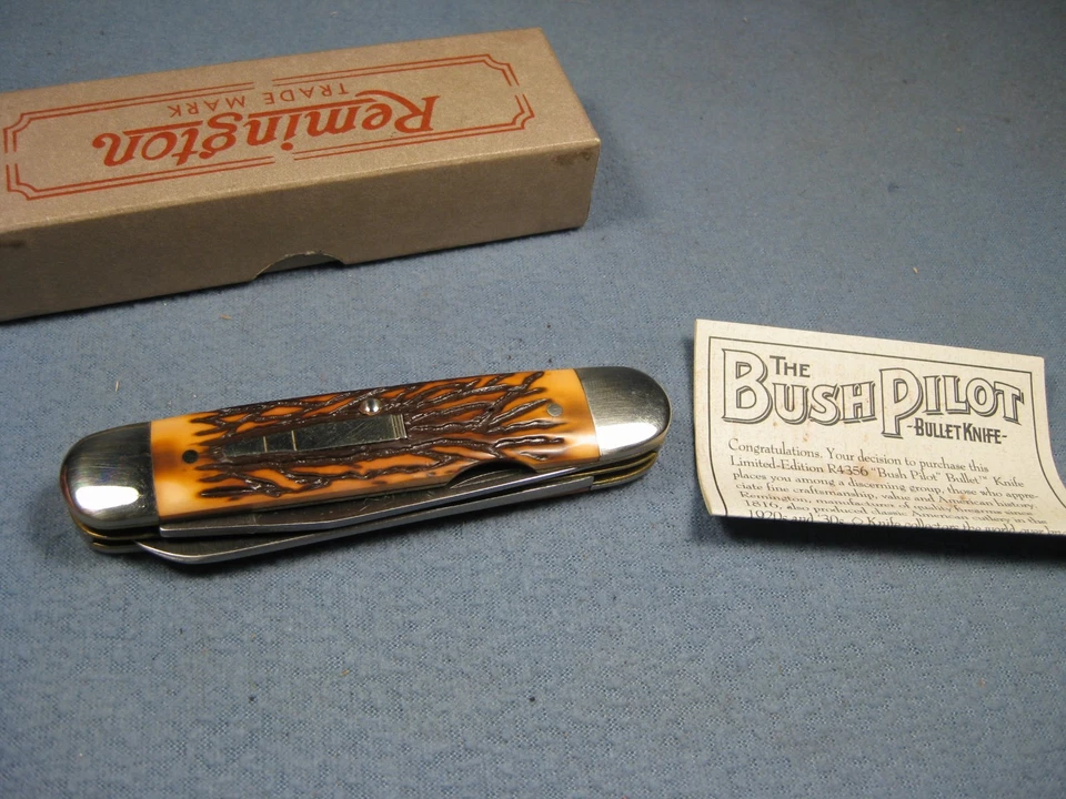 Cuchillo bala Remington 1993 vintage "The Bush Pilot" #R4356 nuevo en caja. Foto 3 de 4