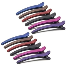 AHIER 12pcs Hair Styling Clips for Women - Plastic Duckbill Clips, Profession...
