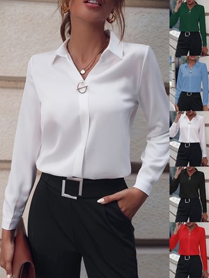 Elegantes einfarbiges Shirt für Damen perfekt für verschiedene Anlässe