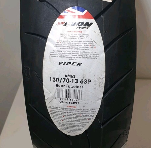 CLEARANCE 130 70 13 Avon Viper AM63 Motorbike Tyre - 130/70-13 63P - 2422 DOT - Picture 2 of 8