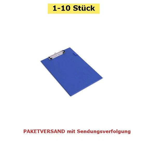 RAPESCO Klemmbrett Standard, DIN A4, mit Stifthalter, Karton + PVC, blau