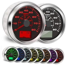  7 Backlight Universal GPS Speedometer 0-120Km/h 0~80MPH 85MM GPS Speed 