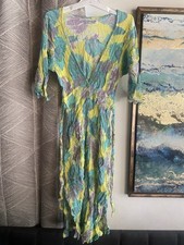 Faithfull The Brand Women Multicolored dress Short Sleeve Floral Print size 4