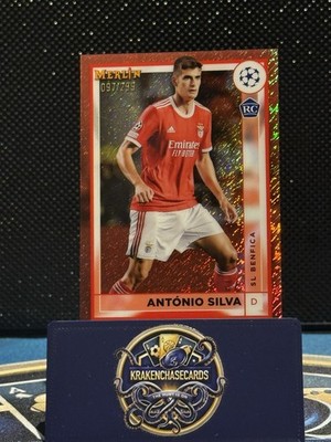 António Silva - 2022-23 Topps Merlin UCC Rose Gold Shimmer RC /299 - Benfica