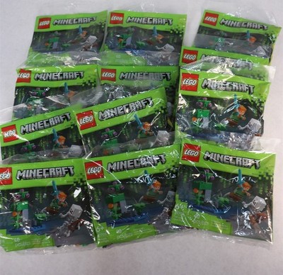 Lot 12 LEGO 30705 Minecraft The Lush Cave Fight Polybags 40pcs New 