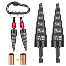 6-in-1 1/4" to 7/8" Sizes HVAC Swage Repairing Tool with 1/4" Hex Bit Holder