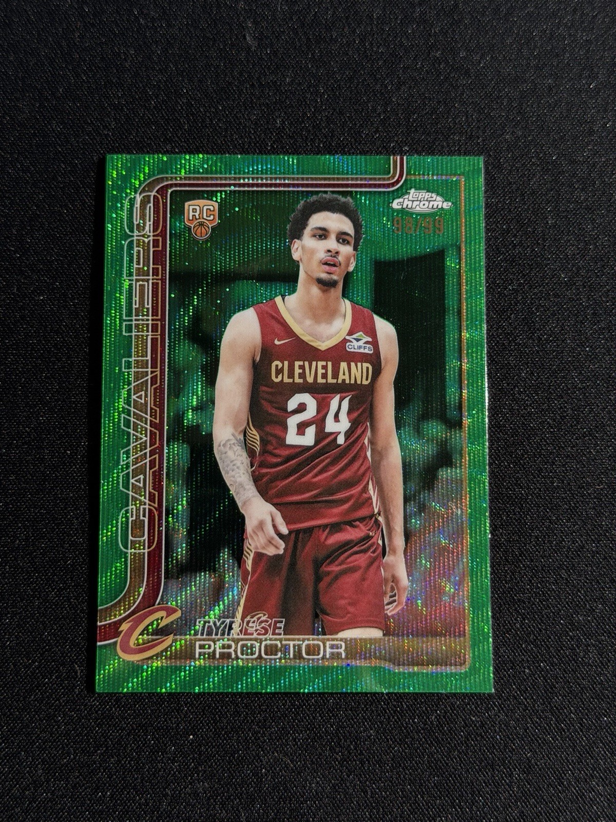 2025-26 Topps Chrome Tyrese Proctor #300 RC Green Wave /99
