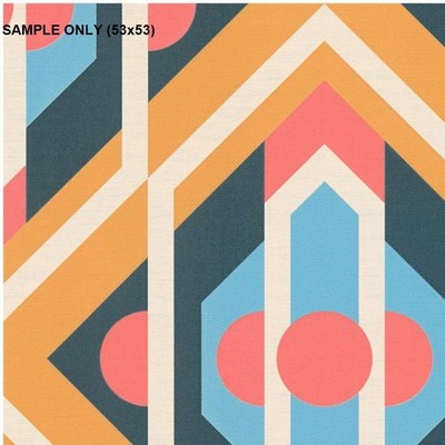 ** MUSTER AS Creation Retro Chic geometrische Vinyltapete (53x53)