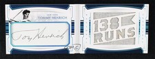 2018 Panini National Treasures Statlines 1/5 Tommy Henrich #CSM-TH Auto uk2