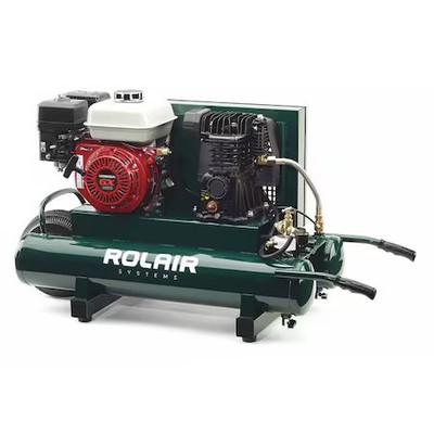 Rolair 6590Hmk113-0001 Portable Gas Air Compressor, 9 Gal., 6.5Hp