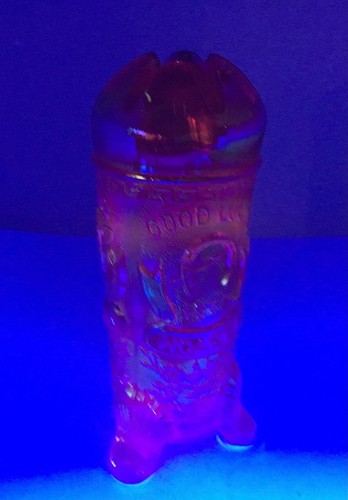 VTG Fenton Good Luck Hoacca Vase Carnival Glass 7" - Picture 2 of 9